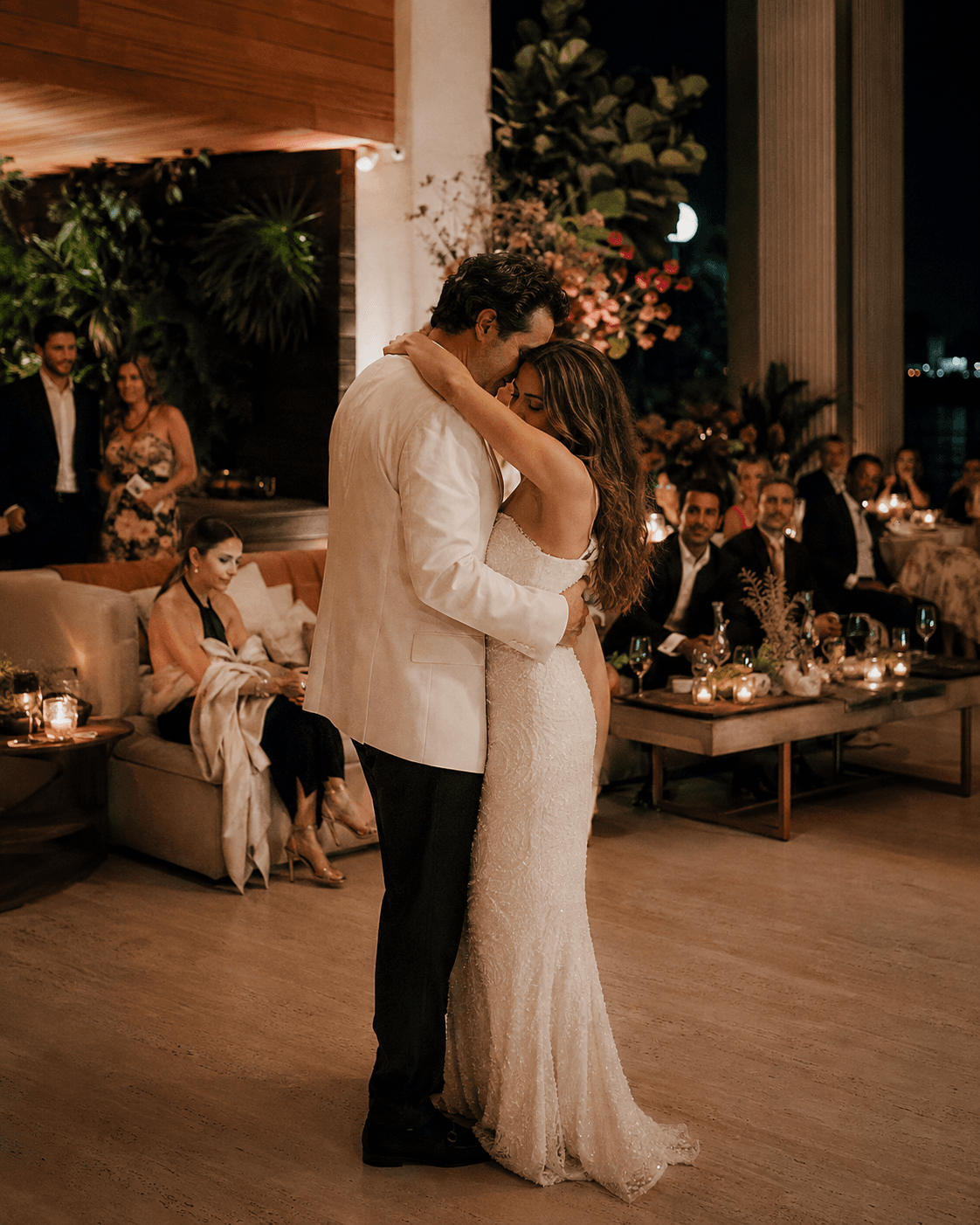 Conceptual scene — wedding embrace